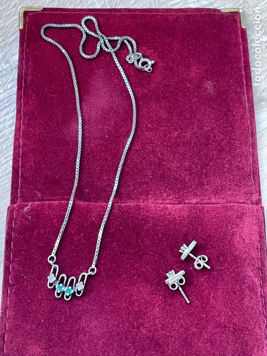 Joyeria: Conjunto de plata pendientes , cadena y colgante - Foto 6