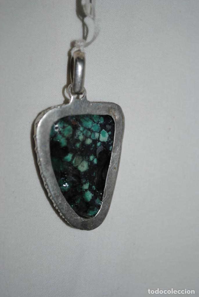Joyeria: COLGANTE DE PLATA , Y MALAQUITA . - Foto 4
