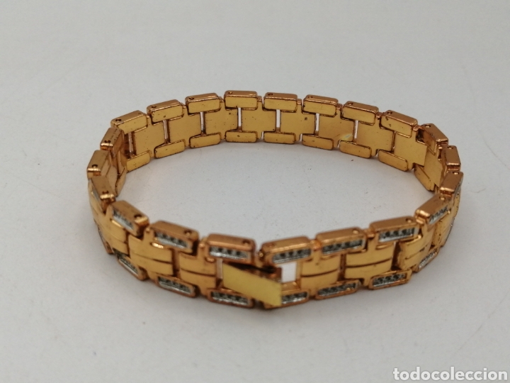 Joyeria: Pulsera brazalete metal chapado oro - Foto 4