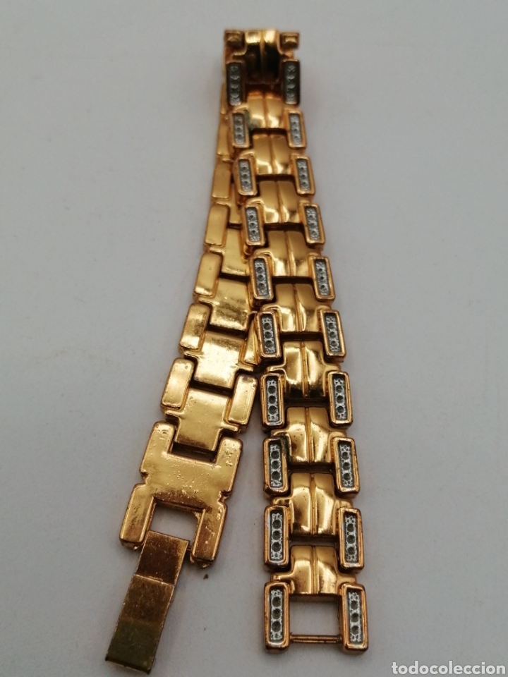 Joyeria: Pulsera brazalete metal chapado oro - Foto 5