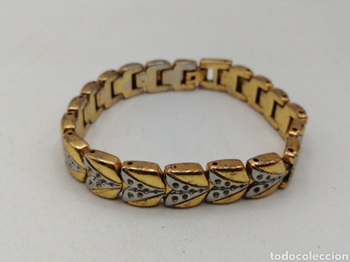Joyeria: Pulsera brazalete metal chapado oro - Foto 3