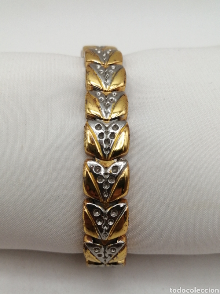 Joyeria: Pulsera brazalete metal chapado oro - Foto 1