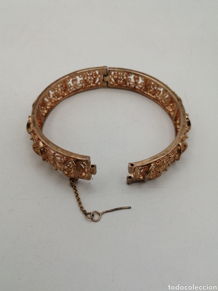 Joyeria: Pulsera brazalete metal chapado oro - Foto 1