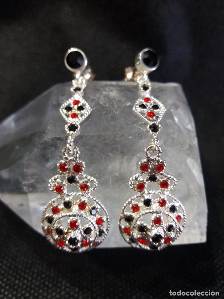 Joyeria: PENDIENTES SWAROVSKI Y PLATA - Foto 1
