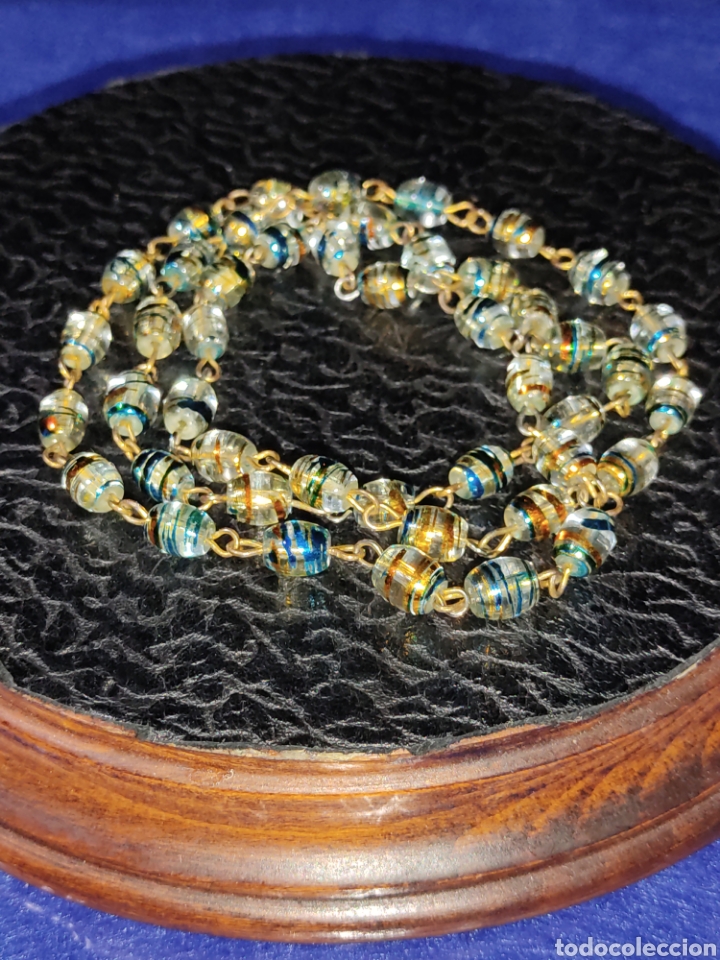Joyeria: Collar largo de cristal de Murano.Vintage. - Foto 1