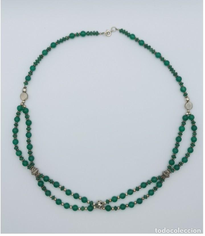 Joyeria: COLLAR CUARZO VERDE Y PLATA DE LEY - Foto 4