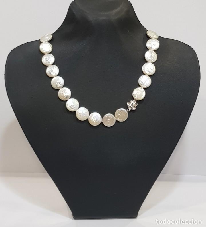 Joyeria: Collar de perlas, oro y diamante - Foto 3