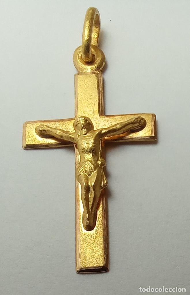 Joyeria: Cruz de Oro de 18 Kilates. - Foto 1