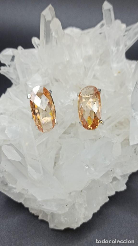 Joyeria: PENDIENTES CRISTAL SWAROVSKI Y PLATA DE LEY. - Foto 1