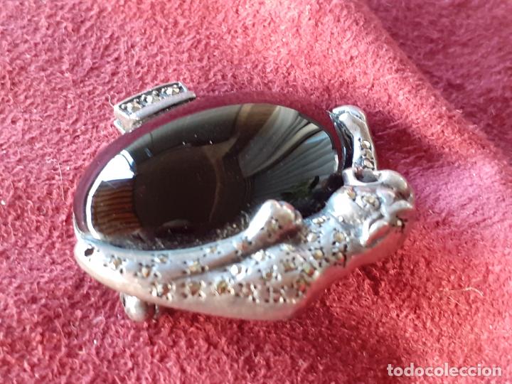 Joyeria: Broche dise&ntilde;o plata y onix - Foto 3