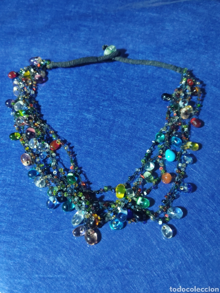 Joyeria: Collar, gargantilla de cristal.Vintage. - Foto 1