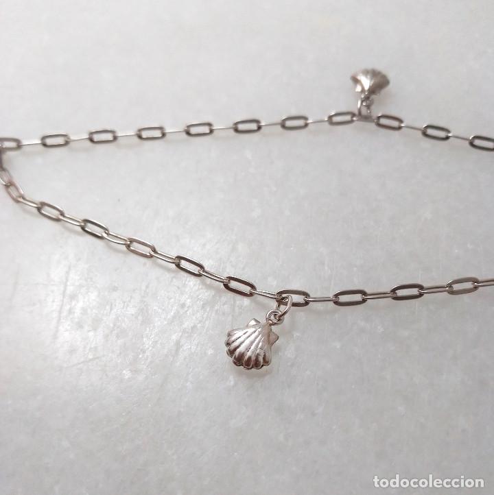 Joyeria: Pulsera tobillera de plata de ley - Medida 24 cm. - Foto 2