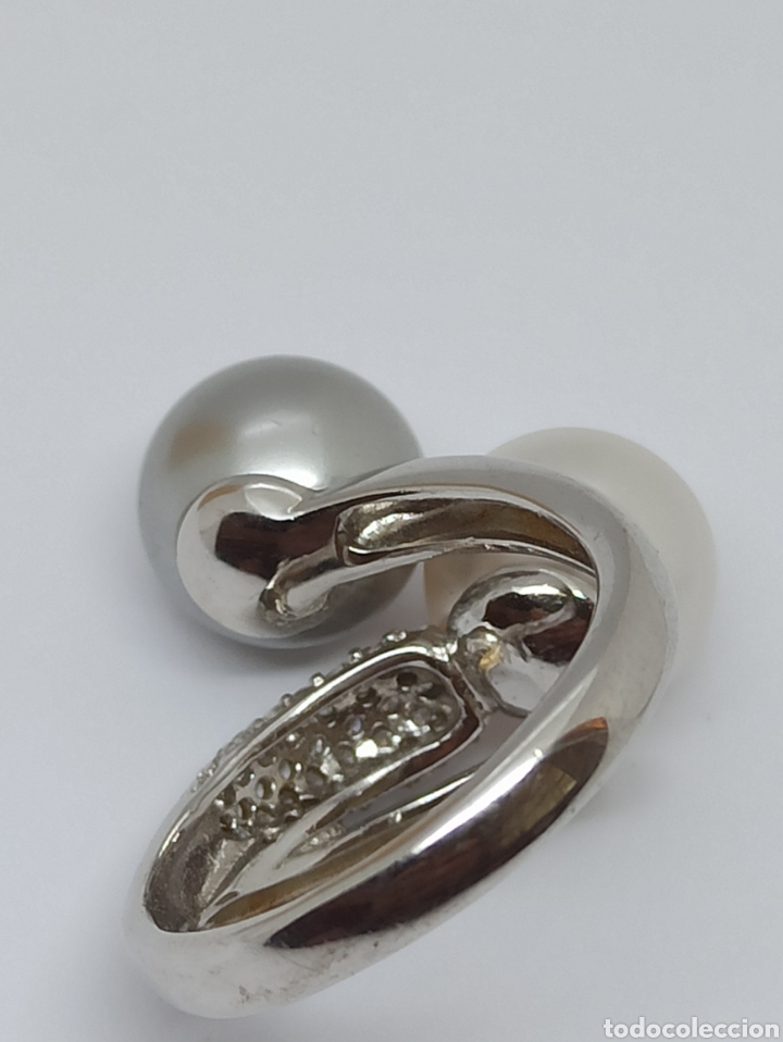 Joyeria: Anillo de plata de ley 925 perlas y circonitas - Foto 7