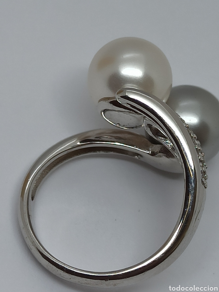 Joyeria: Anillo de plata de ley 925 perlas y circonitas - Foto 8