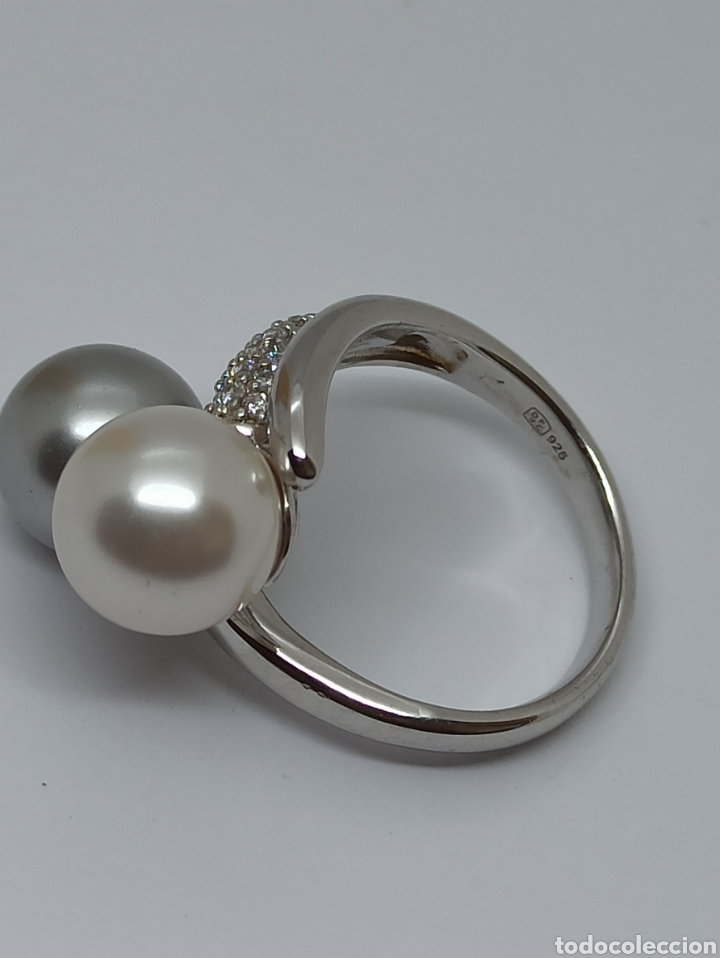 Joyeria: Anillo de plata de ley 925 perlas y circonitas - Foto 12
