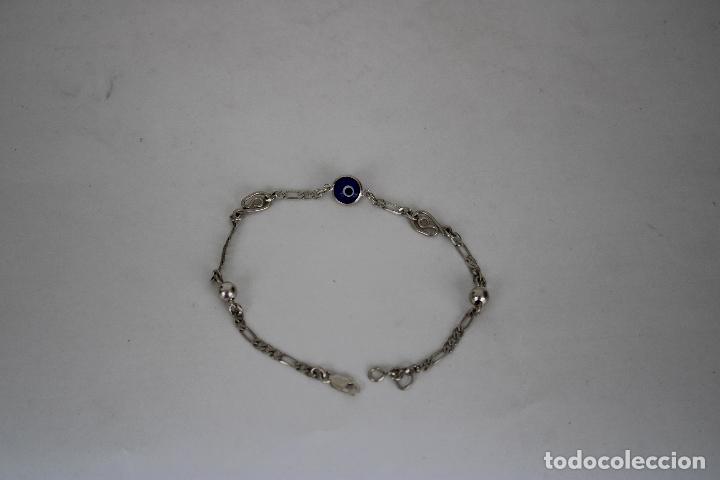 Joyeria: pulsera plata 925 con ojo turco - Foto 1