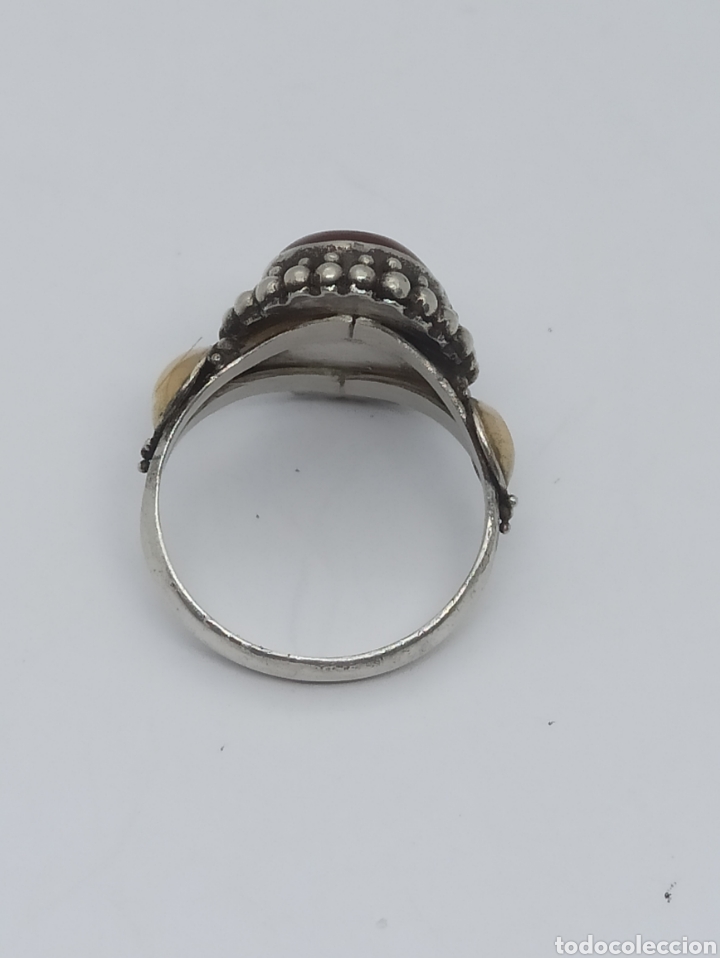 Joyeria: Antiguo anillo en plata de ley 925 y or&oacute; - Foto 6