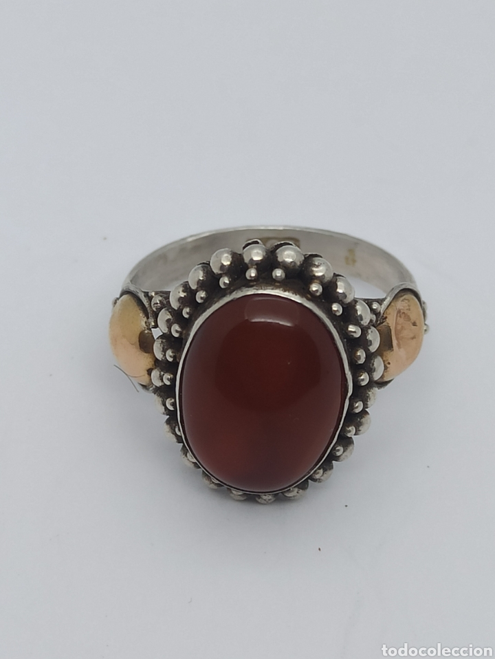 Joyeria: Antiguo anillo en plata de ley 925 y or&oacute; - Foto 8