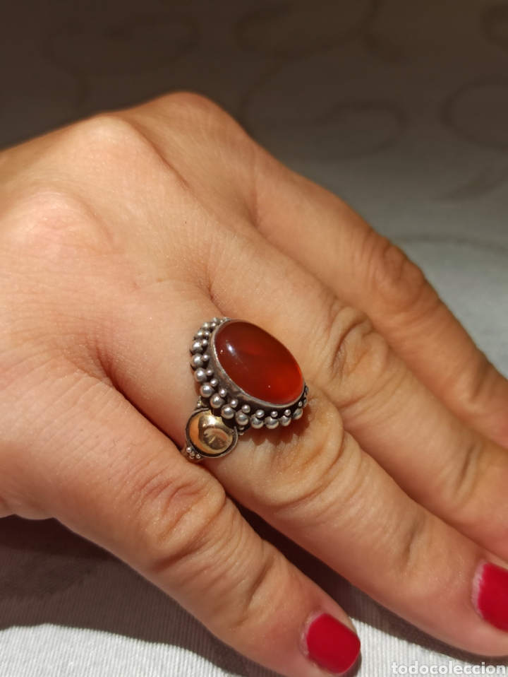 Joyeria: Antiguo anillo en plata de ley 925 y or&oacute; - Foto 9