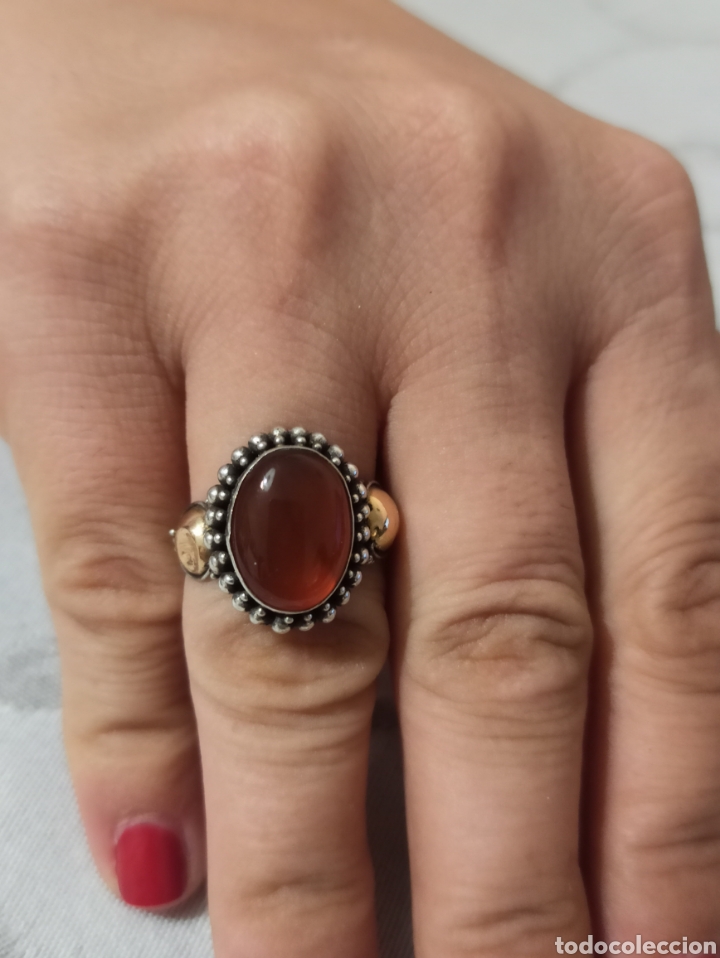Joyeria: Antiguo anillo en plata de ley 925 y or&oacute; - Foto 11