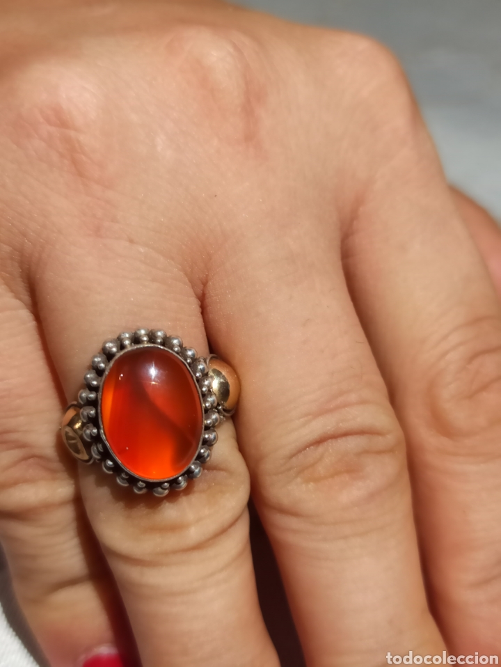 Joyeria: Antiguo anillo en plata de ley 925 y or&oacute; - Foto 12