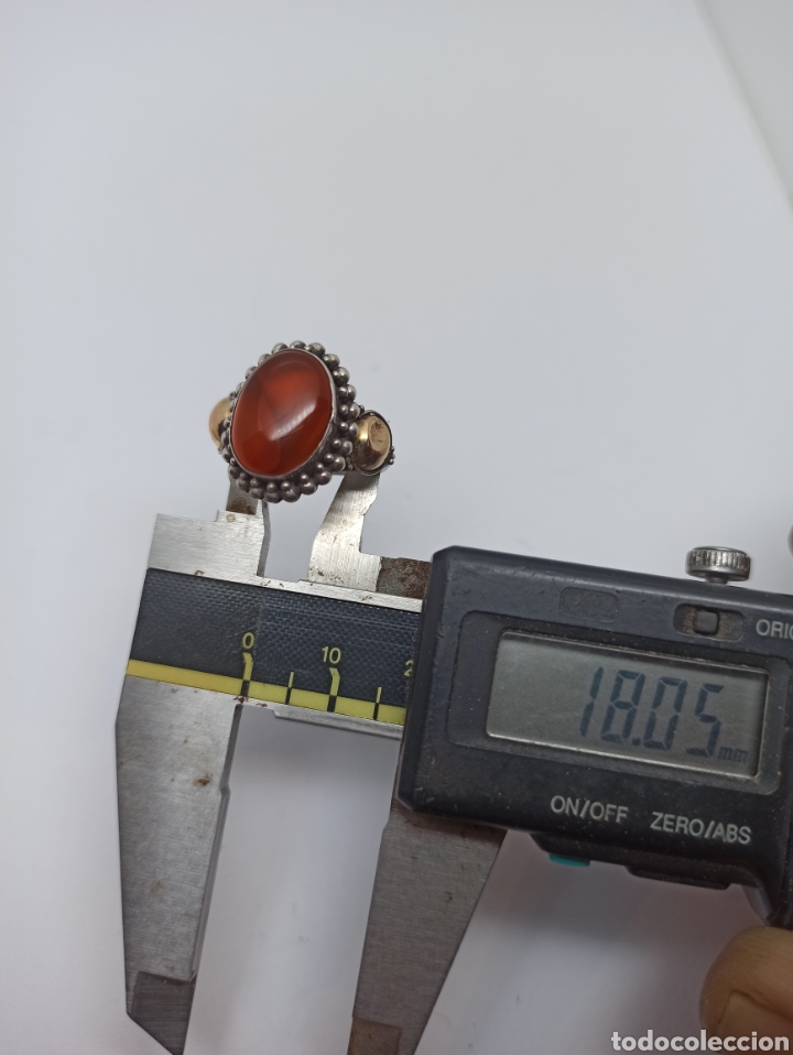 Joyeria: Antiguo anillo en plata de ley 925 y or&oacute; - Foto 13
