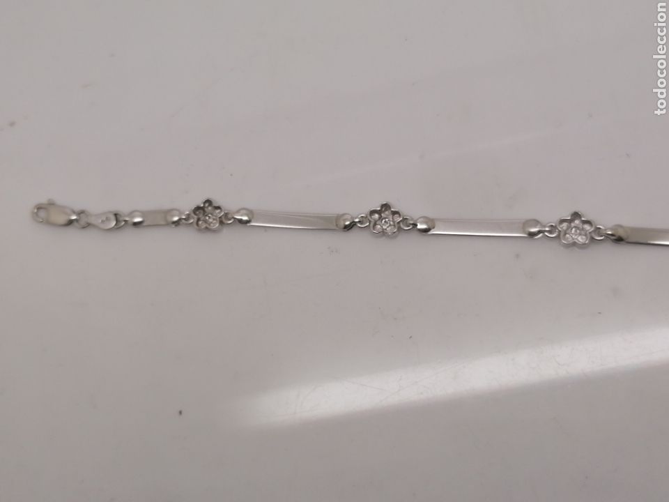Joyeria: Pulsera oro blanco 18kts y brillantes - Foto 3