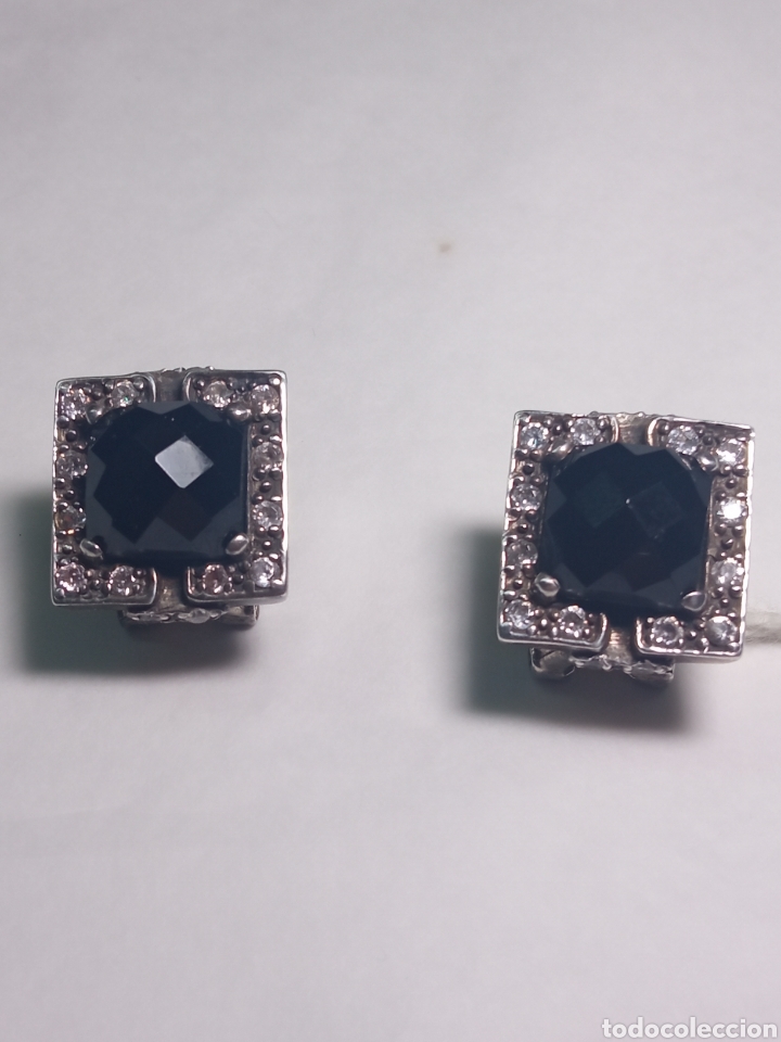 Joyeria: pendiente Plata y azabache. y circonitas - Foto 1