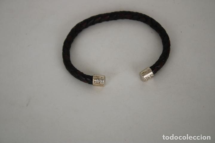 Joyeria: brazalete tous de cuero y plata - Foto 3