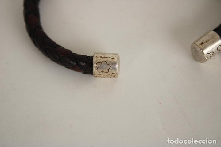 Joyeria: brazalete tous de cuero y plata - Foto 4