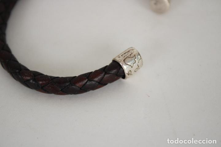 Joyeria: brazalete tous de cuero y plata - Foto 5
