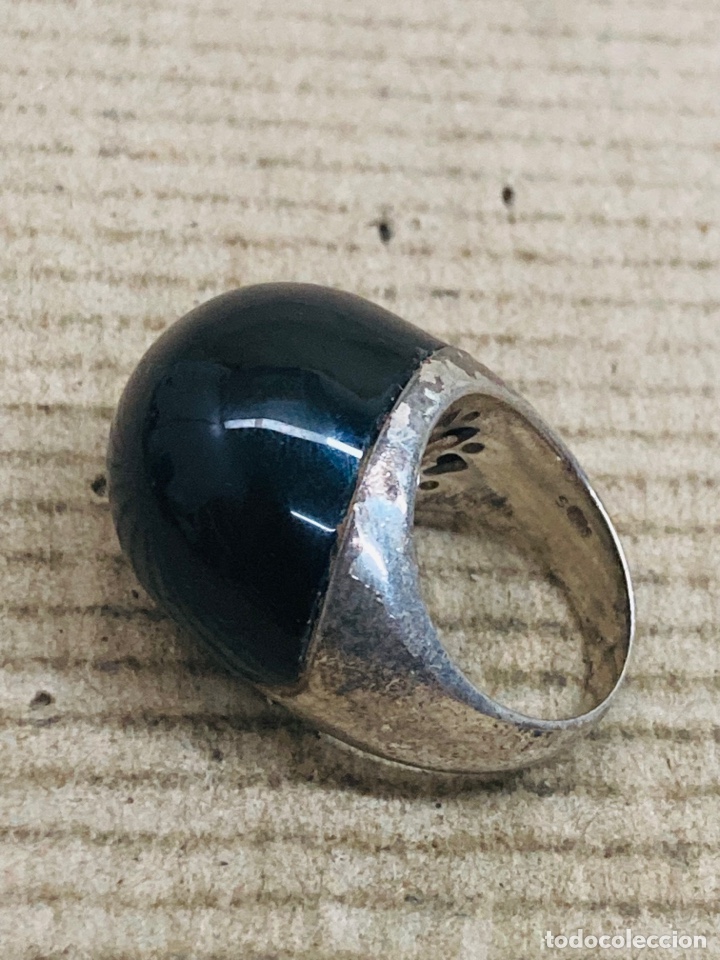 Joyeria: Anillo de plata onix piedra adaptada al anillo Ref: S15 - Foto 1
