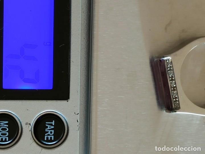 Joyeria: ANILLO ORO BLANCO Y AMATISTA Y CIRCONITAS - Foto 5