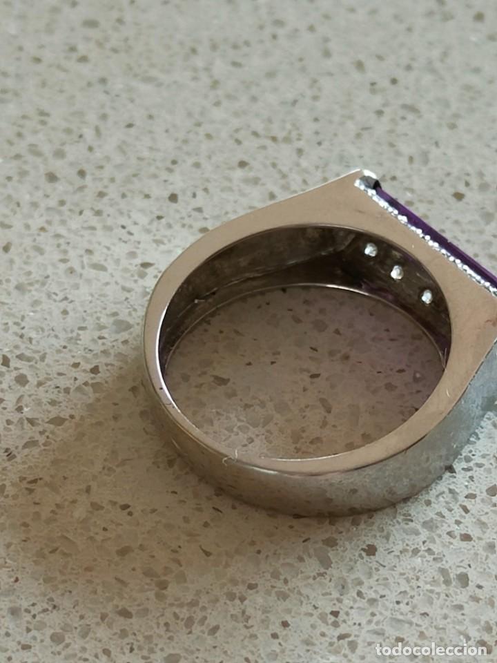 Joyeria: ANILLO ORO BLANCO Y AMATISTA Y CIRCONITAS - Foto 9