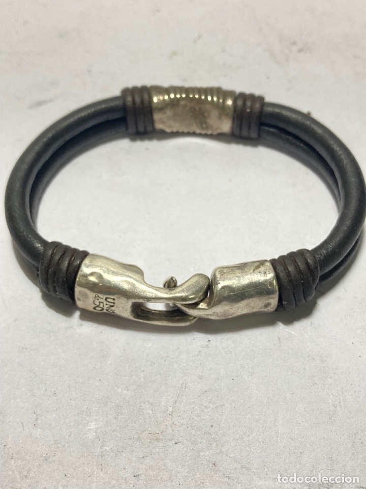 Joyeria: Pulsera uno de 50 con cuero - Foto 1