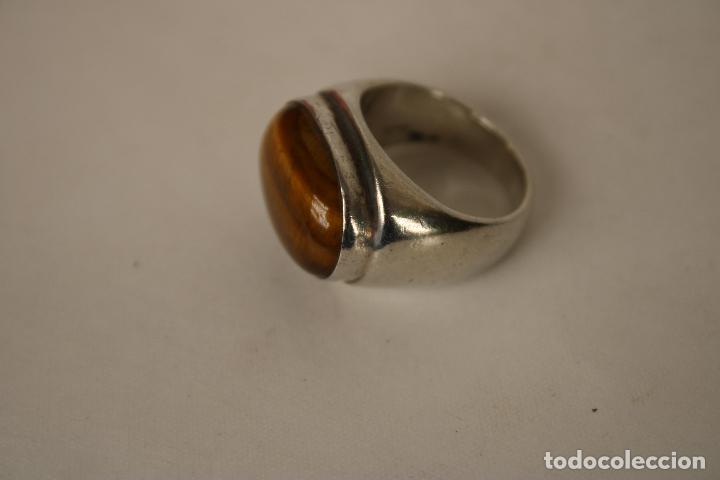Joyeria: anillo plata 925 con ojo de tigre - Foto 2