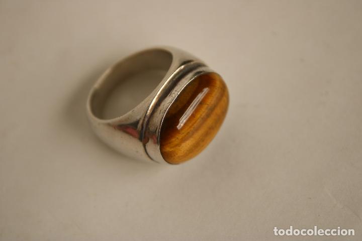 Joyeria: anillo plata 925 con ojo de tigre - Foto 1