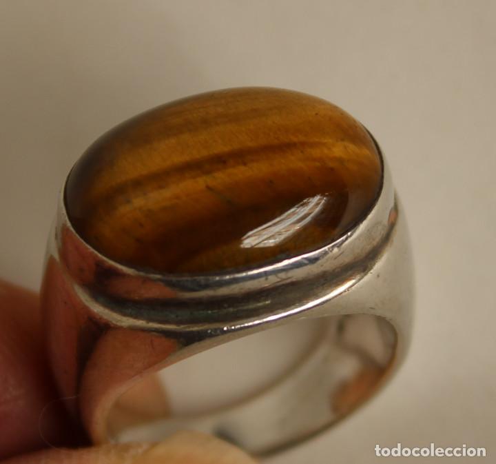 Joyeria: anillo plata 925 con ojo de tigre - Foto 6