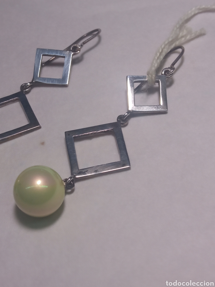 Joyeria: Pendientes plata y perla + - Foto 2