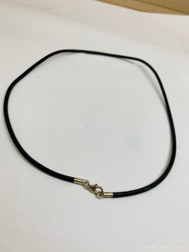 Joyeria: Collar de plata y cuero - Foto 1