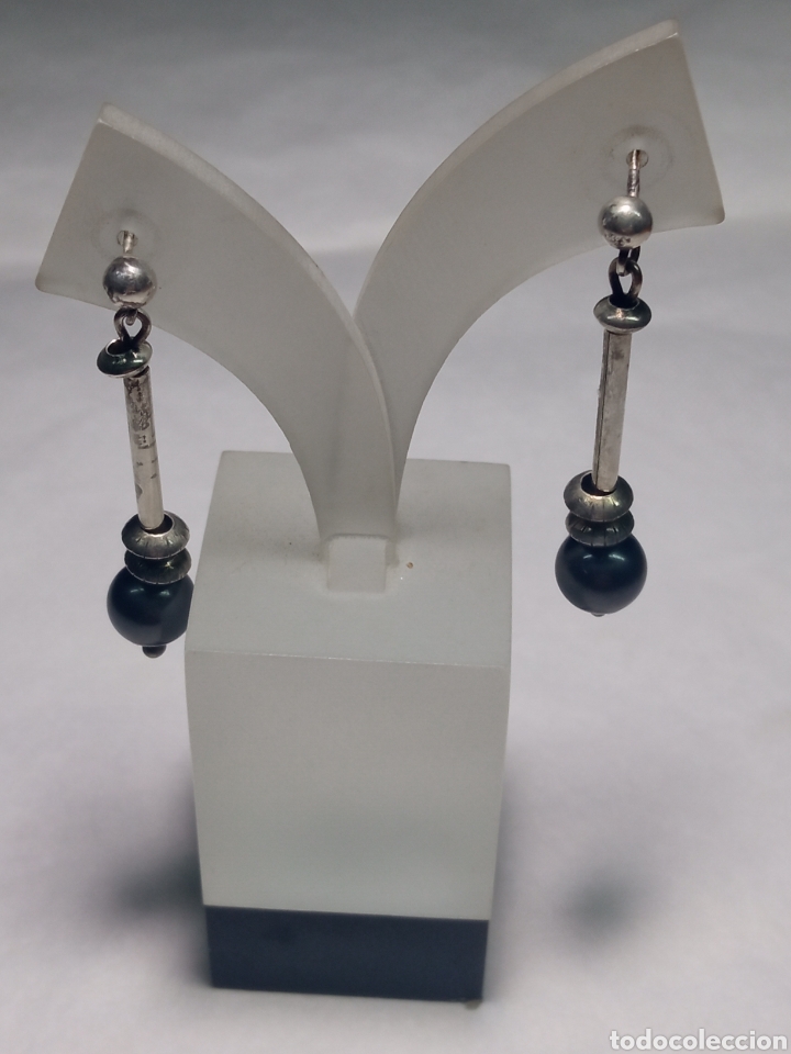 Joyeria: Pendientes plata largos + - Foto 1