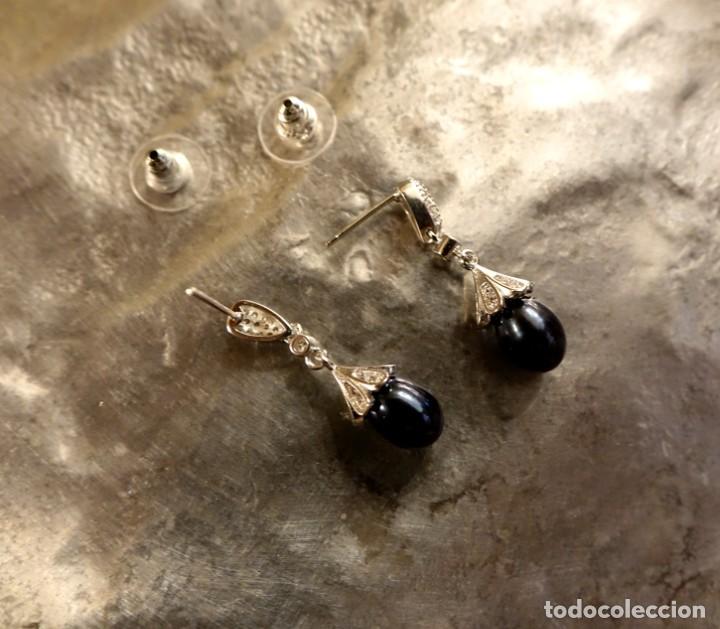Joyeria: PENDIENTES PLATA Y PERLA NATURAL NEGRA - Foto 2