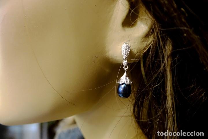 Joyeria: PENDIENTES PLATA Y PERLA NATURAL NEGRA - Foto 4