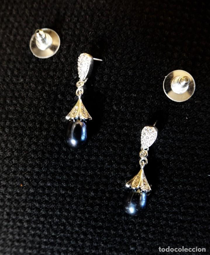 Joyeria: PENDIENTES PLATA Y PERLA NATURAL NEGRA - Foto 5