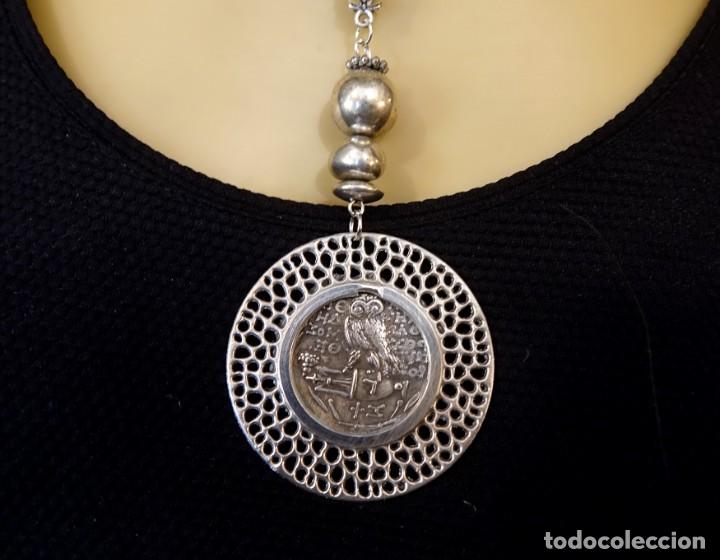 Joyeria: COLLAR MONEDA GRIEGA PERFIL Y BUHO - Foto 5