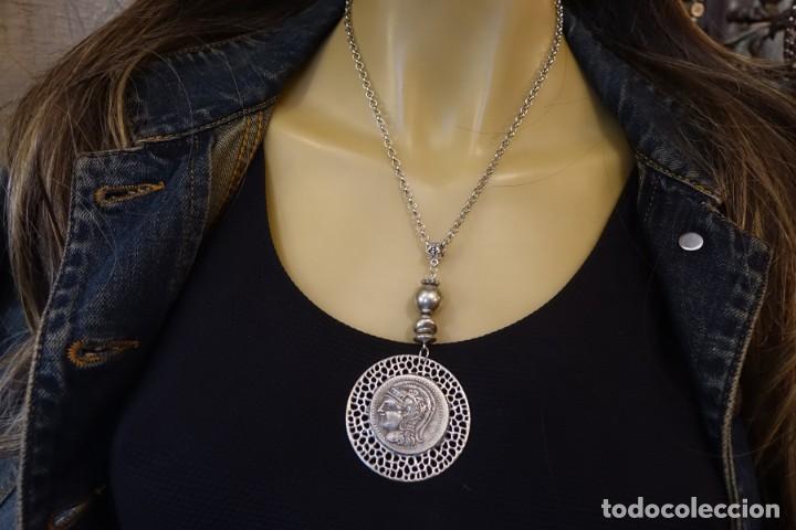 Joyeria: COLLAR MONEDA GRIEGA PERFIL Y BUHO - Foto 6