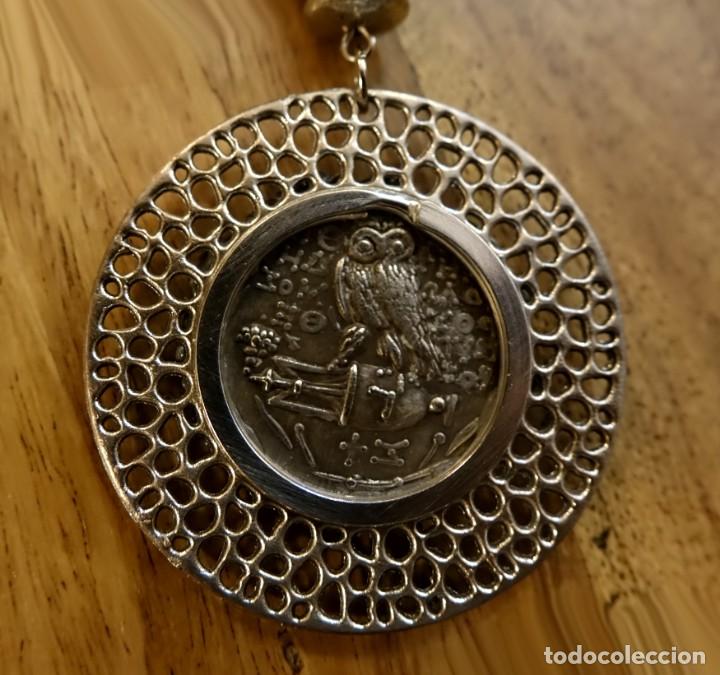 Joyeria: COLLAR MONEDA GRIEGA PERFIL Y BUHO - Foto 7