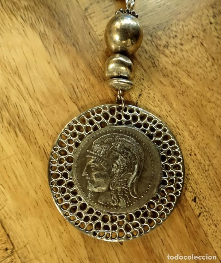Joyeria: COLLAR MONEDA GRIEGA PERFIL Y BUHO - Foto 8