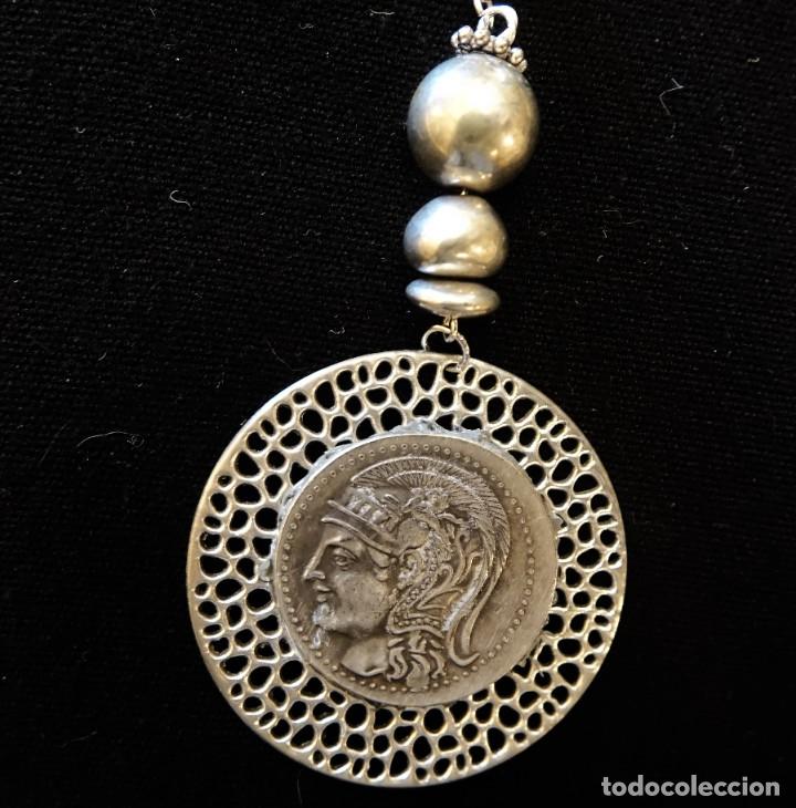 Joyeria: COLLAR MONEDA GRIEGA PERFIL Y BUHO - Foto 9