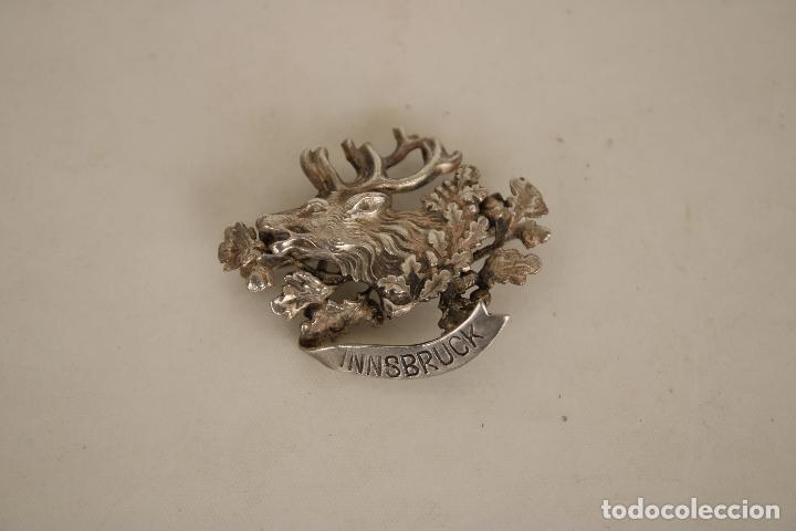 Joyeria: broche ciervo innbruck de plata de ley - Foto 1
